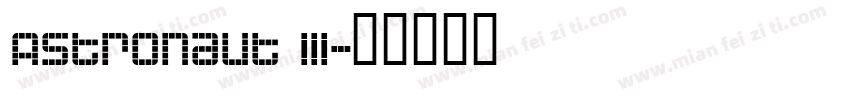 Astronaut III字体转换